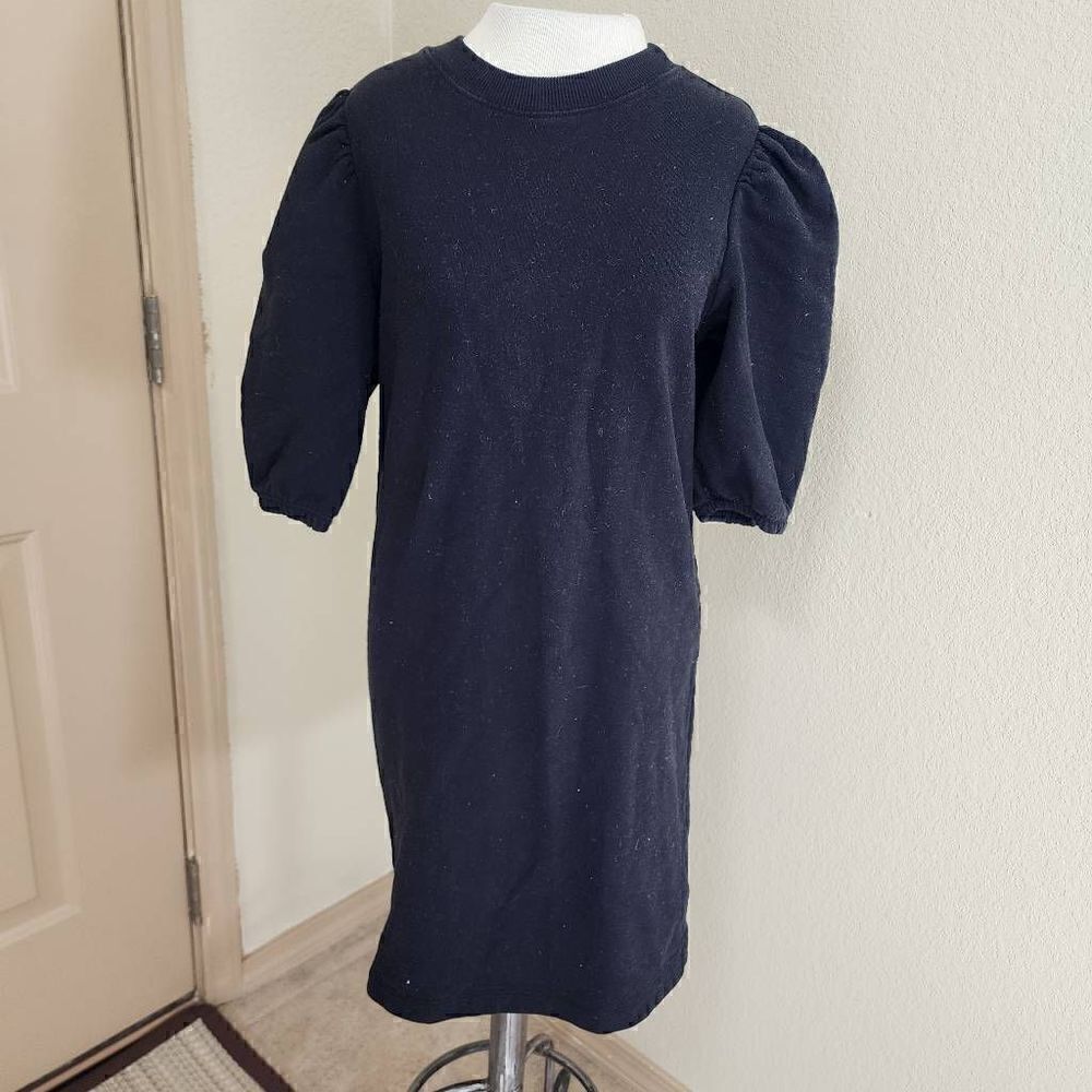 Ética Isabelle Puff Sleeve Dress Black XS - Picture 3 of 7